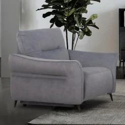 Clearance MyMobel Sillón relax eléctrico VENTURA Gris Oscuro