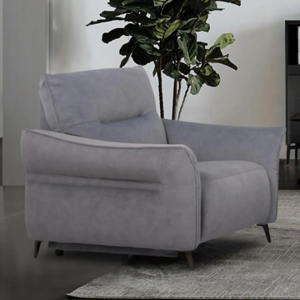 Clearance MyMobel Sillón relax eléctrico VENTURA Gris Oscuro