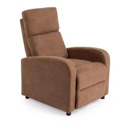 Fashion MyMobel Sillón relax NÁPOLES Tela chocolate