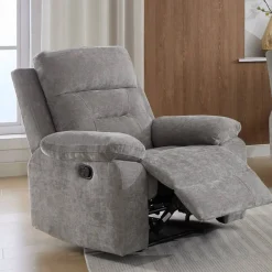 Best MyMobel Sillon relax manual tela gris modelo EVERLY