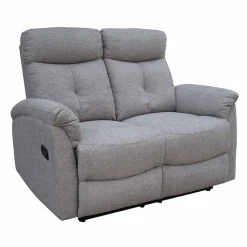Discount MyMobel Sofá 2 plazas relax NÁPOLES Tela gris