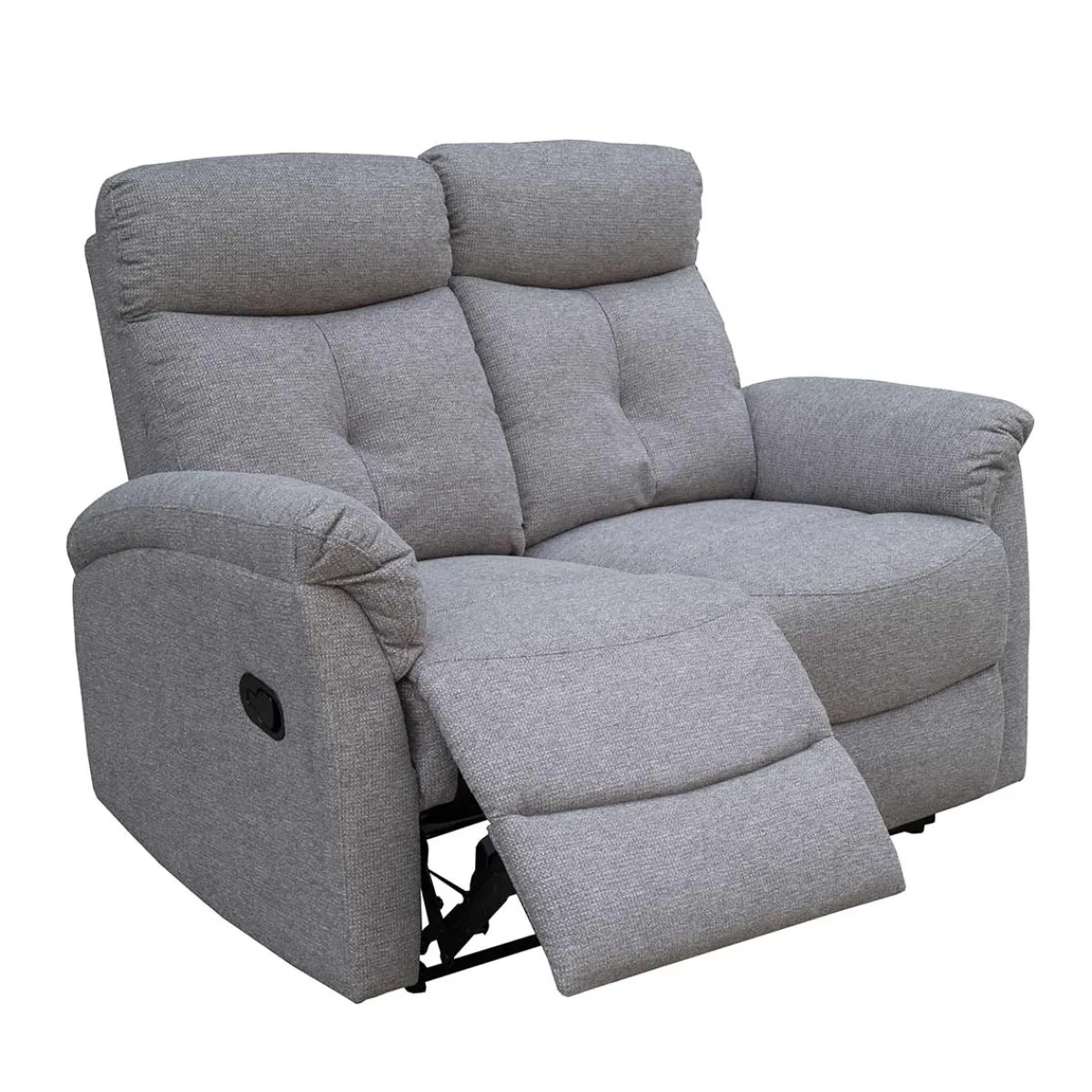Discount MyMobel Sofá 2 plazas relax NÁPOLES Tela gris