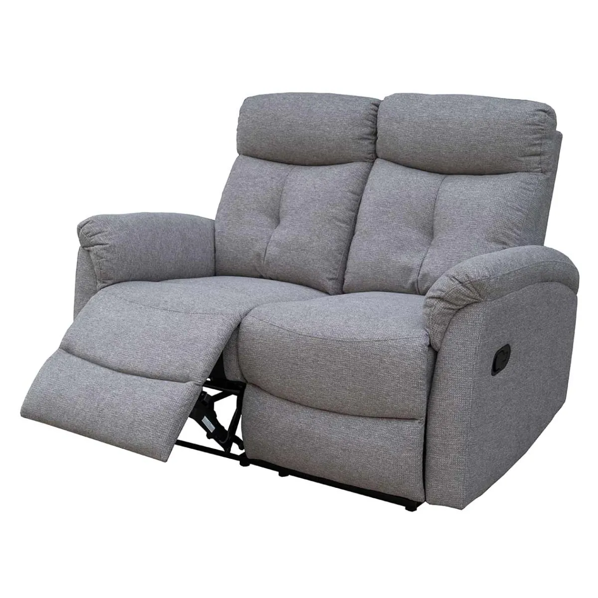 Discount MyMobel Sofá 2 plazas relax NÁPOLES Tela gris