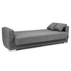 Best MyMobel Sofá cama clic clac con arcón DAVIS Grey, Gris