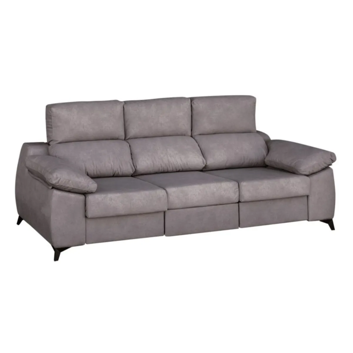 Hot MyMobel Sofa 3 plazas modelo ZAHARA Tela gris