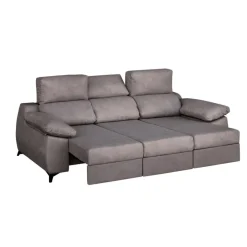 Hot MyMobel Sofa 3 plazas modelo ZAHARA Tela gris