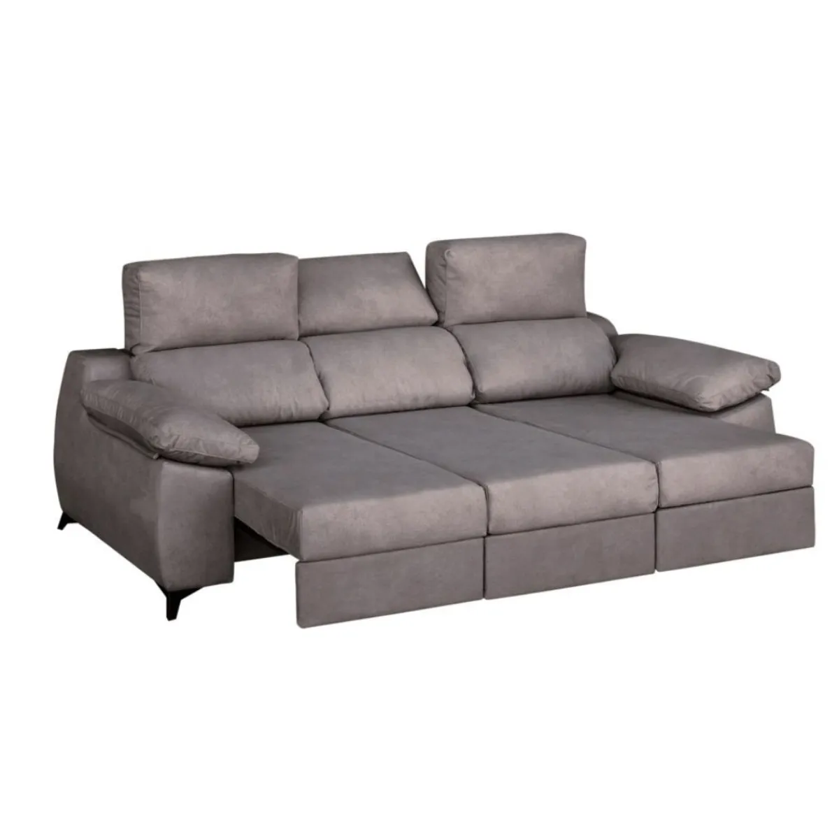 Hot MyMobel Sofa 3 plazas modelo ZAHARA Tela gris