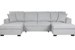 Online MyMobel Sofa cama poliester 298x154x92 gris