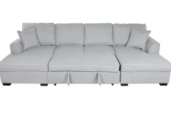 Online MyMobel Sofa cama poliester 298x154x92 gris