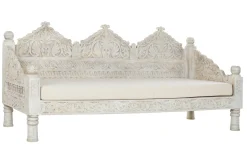 Online MyMobel Sofa mango poliester 190x77x90 blanco