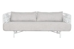 Online MyMobel Sofa metal poliester 180x66x66 blanco