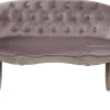 Online MyMobel Sofa poliester madera 107x61x71 rosa