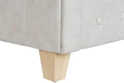 Online MyMobel Sofa poliester madera 151x80x70 capitone blanco