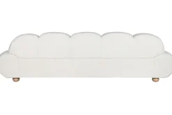 Clearance MyMobel Sofa poliester madera 284x103x83 blanco