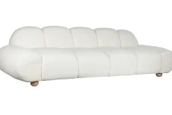 Clearance MyMobel Sofa poliester madera 284x103x83 blanco