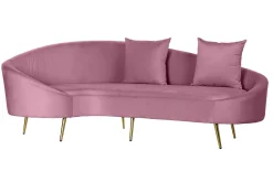 Fashion MyMobel Sofa poliester metal 210x120x84 2 cojines