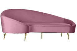 Fashion MyMobel Sofa poliester metal 210x120x84 2 cojines