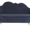 Fashion MyMobel Sofa poliester metal 155x75x92 nube borreguito