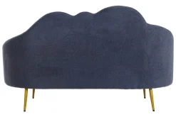 Fashion MyMobel Sofa poliester metal 155x75x92 nube borreguito
