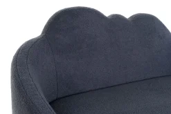 Fashion MyMobel Sofa poliester metal 155x75x92 nube borreguito