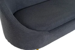 Fashion MyMobel Sofa poliester metal 155x75x92 nube borreguito
