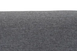 Fashion MyMobel Sofa poliester rubberwood 230x144x84 3 plazas gris