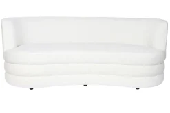 Clearance MyMobel Sofa poliester 193x92x79 borreguito blanco