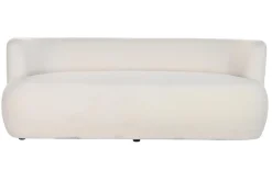 Best MyMobel Sofa poliester 193x80x73 borreguito blanco