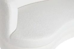Clearance MyMobel Sofa poliester 193x92x79 borreguito blanco