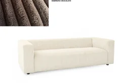 Clearance MyMobel Sofa poliester 224x95,5x66,5 marron