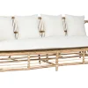 Hot MyMobel Sofa ratan algodon 192x72x75 con cojines algod n