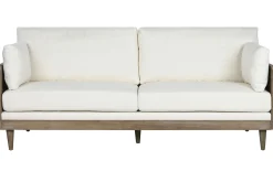 Fashion MyMobel Sofa ratan poliester 208x86x88 marron