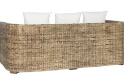 New MyMobel Sofa ratan 174x88x69 con cojines algod n natural