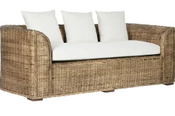 New MyMobel Sofa ratan 174x88x69 con cojines algod n natural