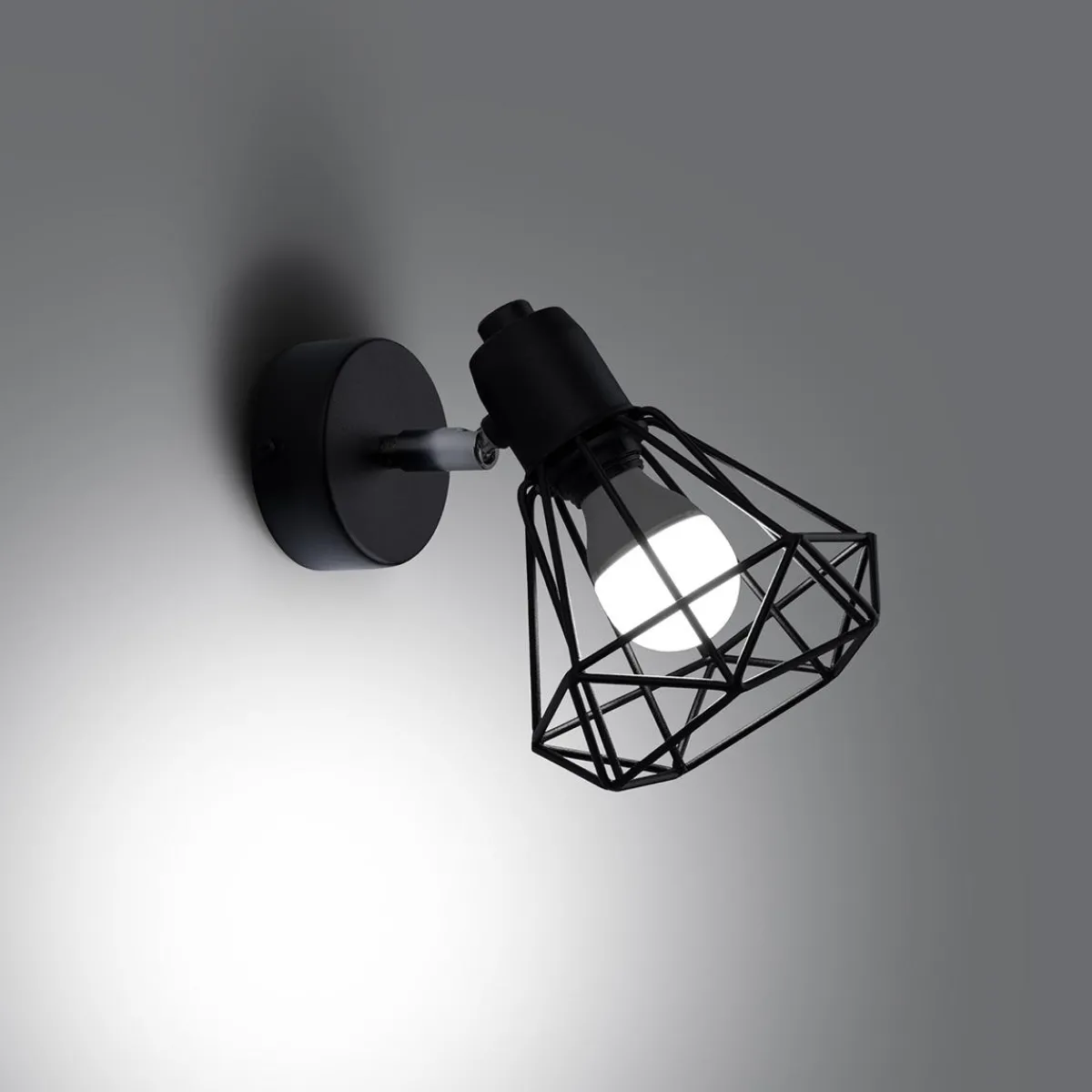 Clearance MyMobel Sollux Aplique ARTEMIS 1 negro