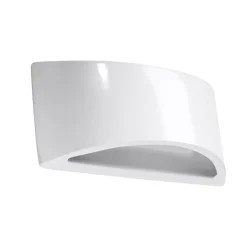 Clearance MyMobel Sollux Aplique barnizado VIXEN blanco brillo