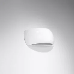 Clearance MyMobel Sollux Aplique barnizado PONTIUS blanco brillo