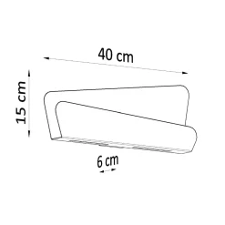 Clearance MyMobel Sollux Aplique BASCIA blanco