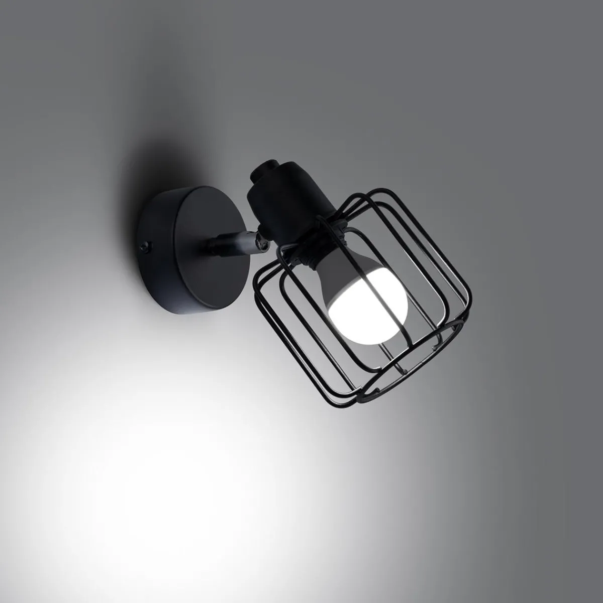 Clearance MyMobel Sollux Aplique BELUCI 1 negro