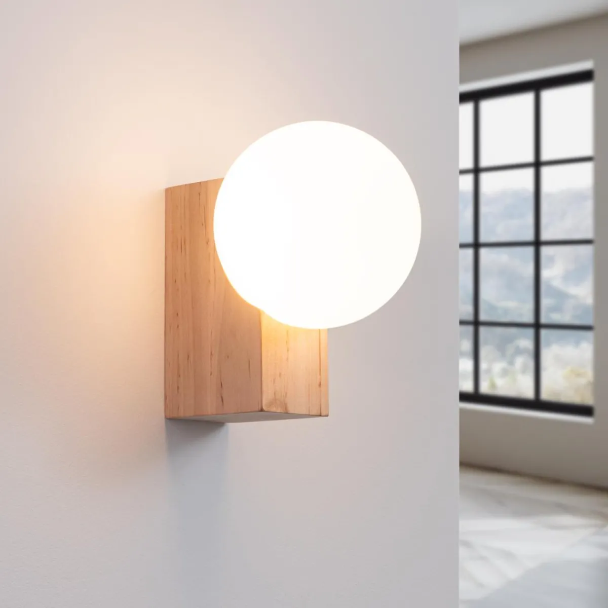 Clearance MyMobel Sollux Aplique BULBO madera natural No aplicable