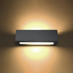 Online MyMobel Sollux Aplique de cerámica VEGA gris