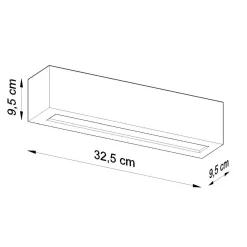 Online MyMobel Sollux Aplique de cerámica VEGA gris