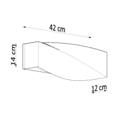Best MyMobel Sollux Aplique de cerámica SIGMA gris