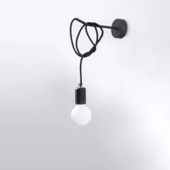 Discount MyMobel Sollux Aplique EDISON negro