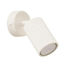 Hot MyMobel Sollux Aplique KARBON beige con interruptor N/A