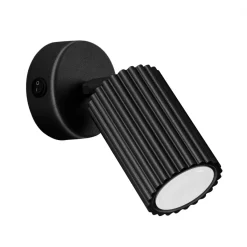 New MyMobel Sollux Aplique KARBON negro con interruptor N/A