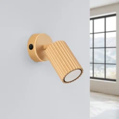 New MyMobel Sollux Aplique KARBON oro con interruptor N/A