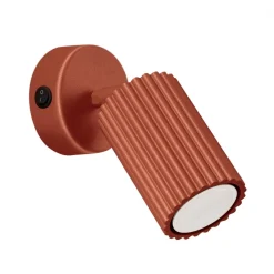 Best MyMobel Sollux Aplique KARBON rojo ocre con interruptor N/A