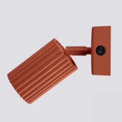 Best MyMobel Sollux Aplique KARBON rojo ocre con interruptor N/A