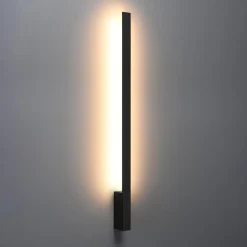 New MyMobel Sollux Aplique LAHTI L negro 3000K 3000K